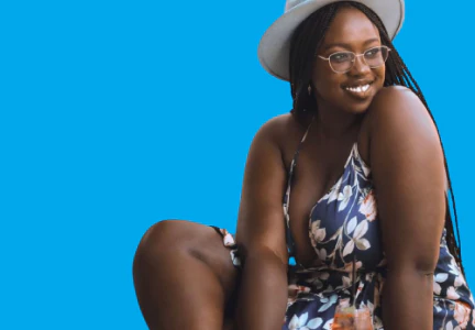 Cat-eye shaped Eyeglasses